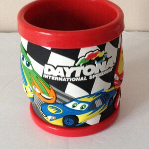 Disney Store Daytona Speedway Pixar Jack Cars 3D Red Plastic Mug